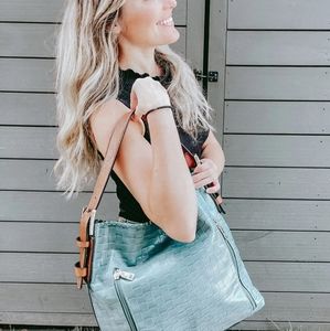 Alexa woven 2 in 1 hobo bag